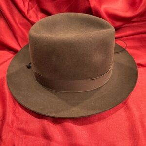WORTH & WORTH Brown Fedora Size 7 1/8